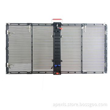 P3.91-P7.81 indoor behind window transparent led screen